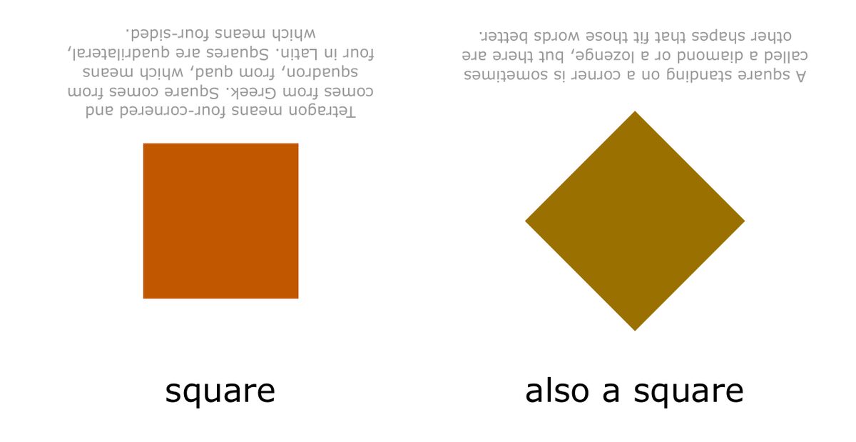 A spread from Pedantic Shapes