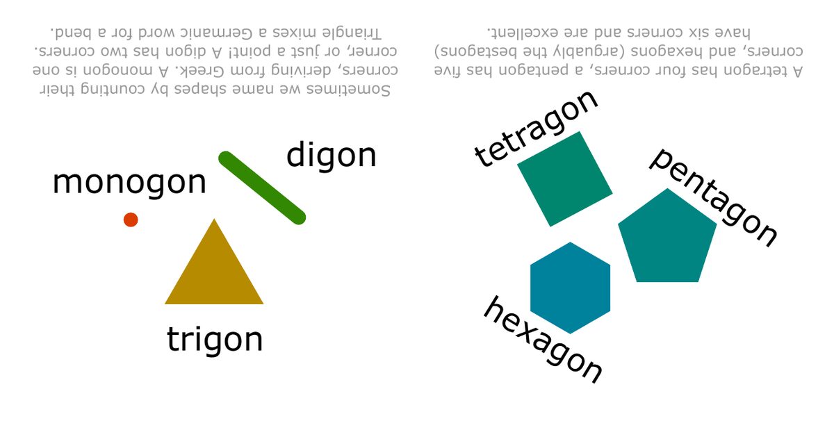 A spread from Pedantic Shapes