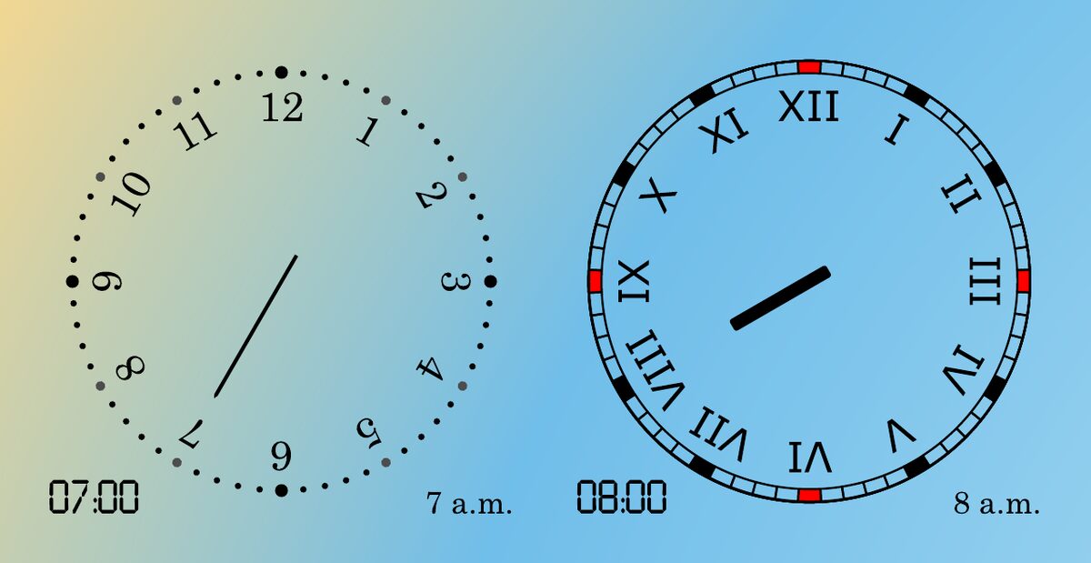 A spread from The Day is Hours